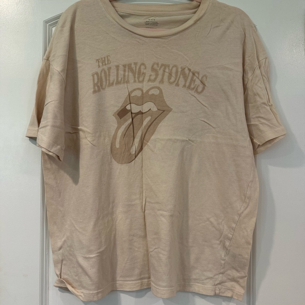 American Eagle Outfitters Rolling Stones Tee - Beige